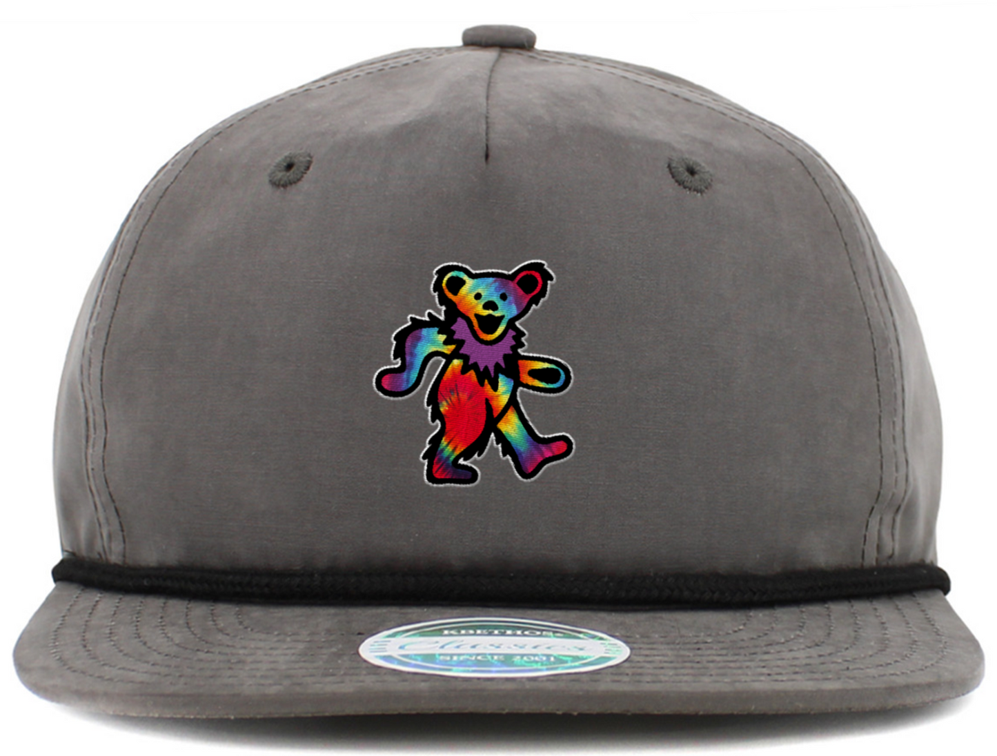 Dancing Bear Tie Dye Baseball Hats (5-Panel Brim Rope)