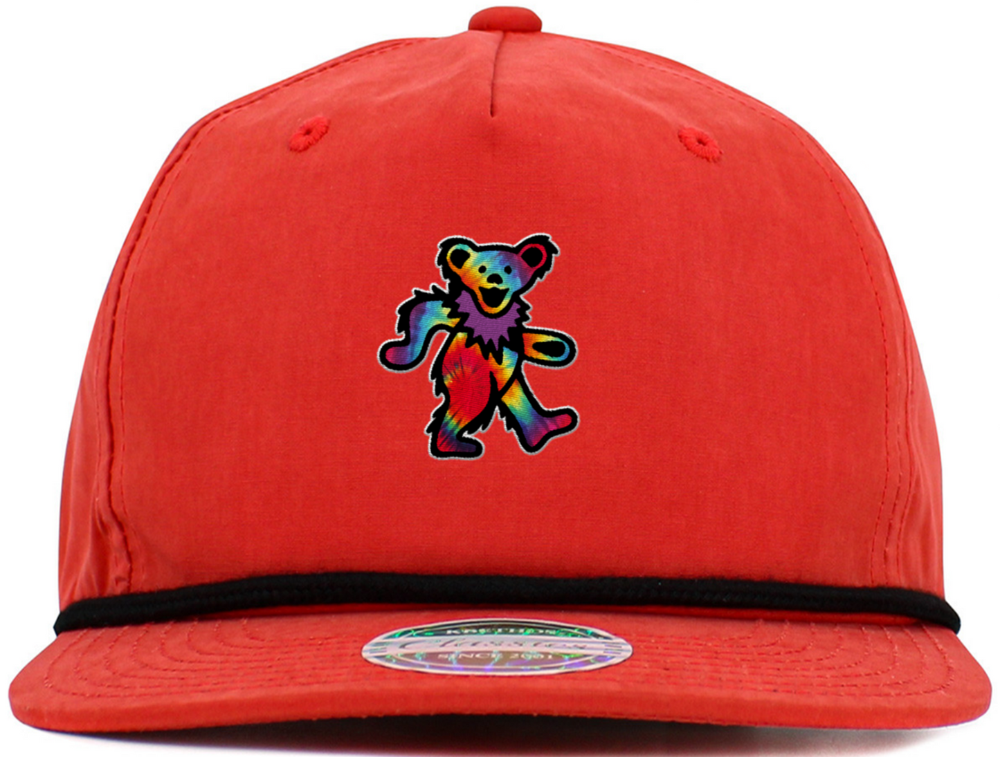 Dancing Bear Tie Dye Baseball Hats (5-Panel Brim Rope)