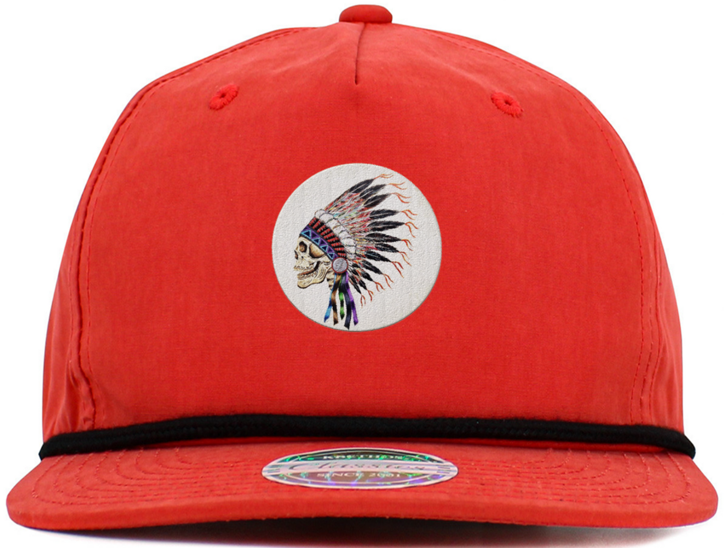 Indian Skull Deadhead Baseball Hats (5-Panel Brim Rope)