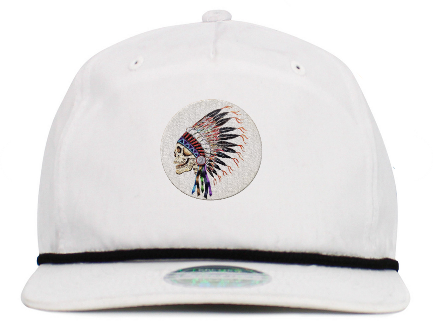 Indian Skull Deadhead Baseball Hats (5-Panel Brim Rope)