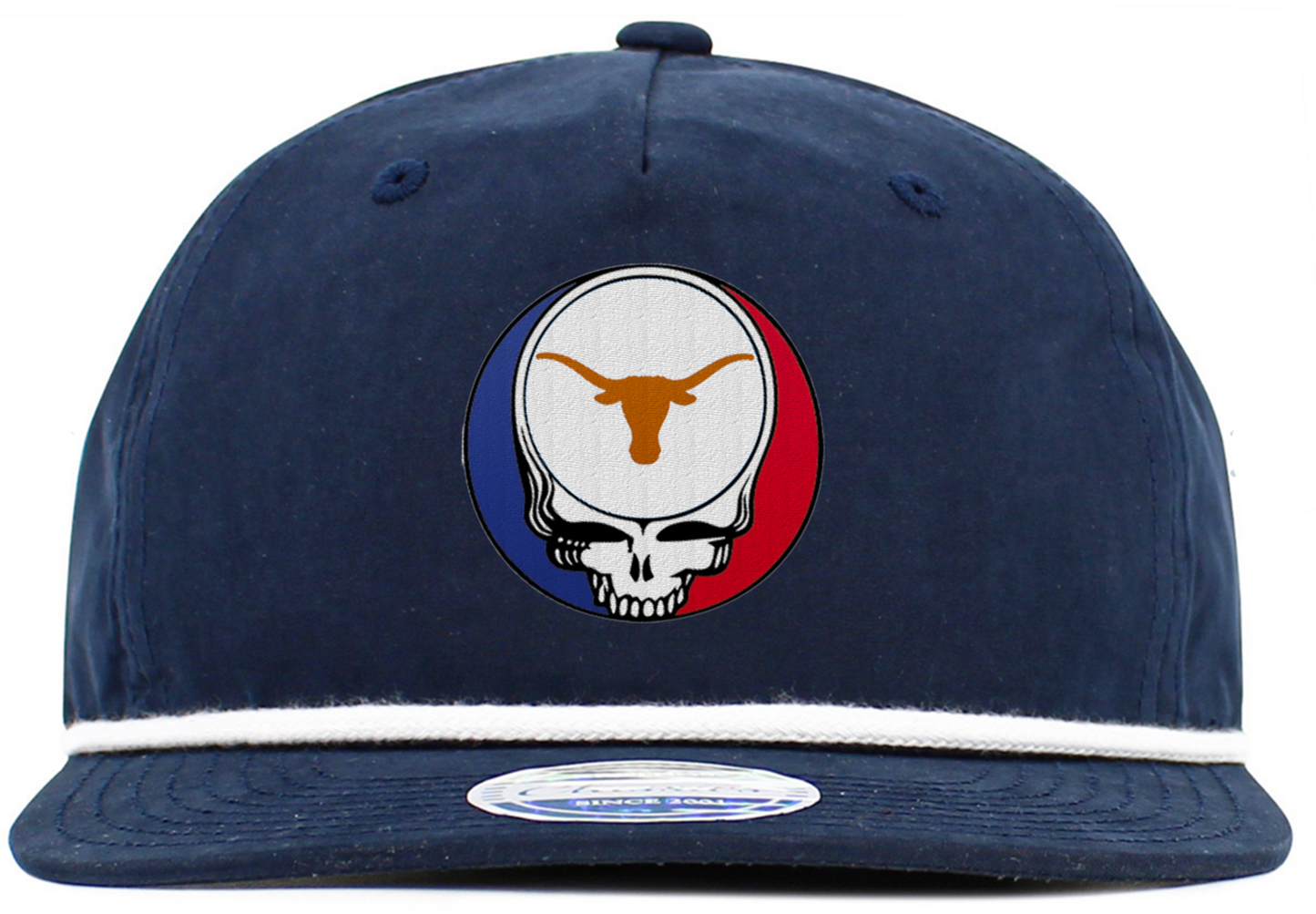 Texas U Steal Your Face Baseball Hats (5-Panel Brim Rope)