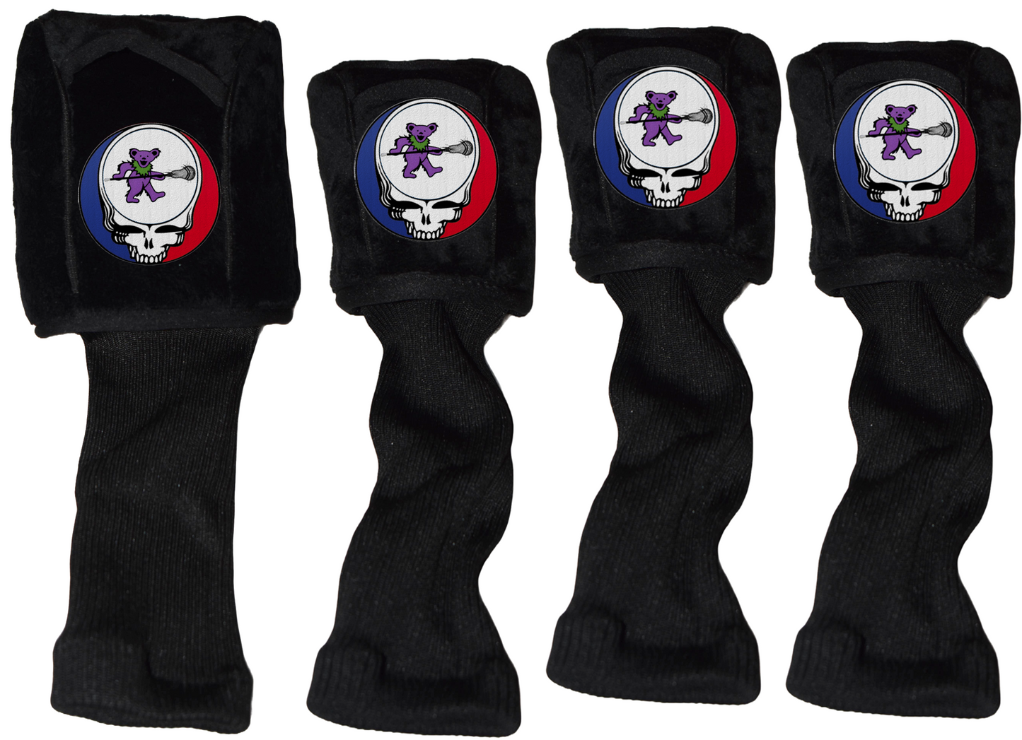 Dancing Bear Holding Lacrosse Stick Steal Your Face Golf Head Covers Selection
