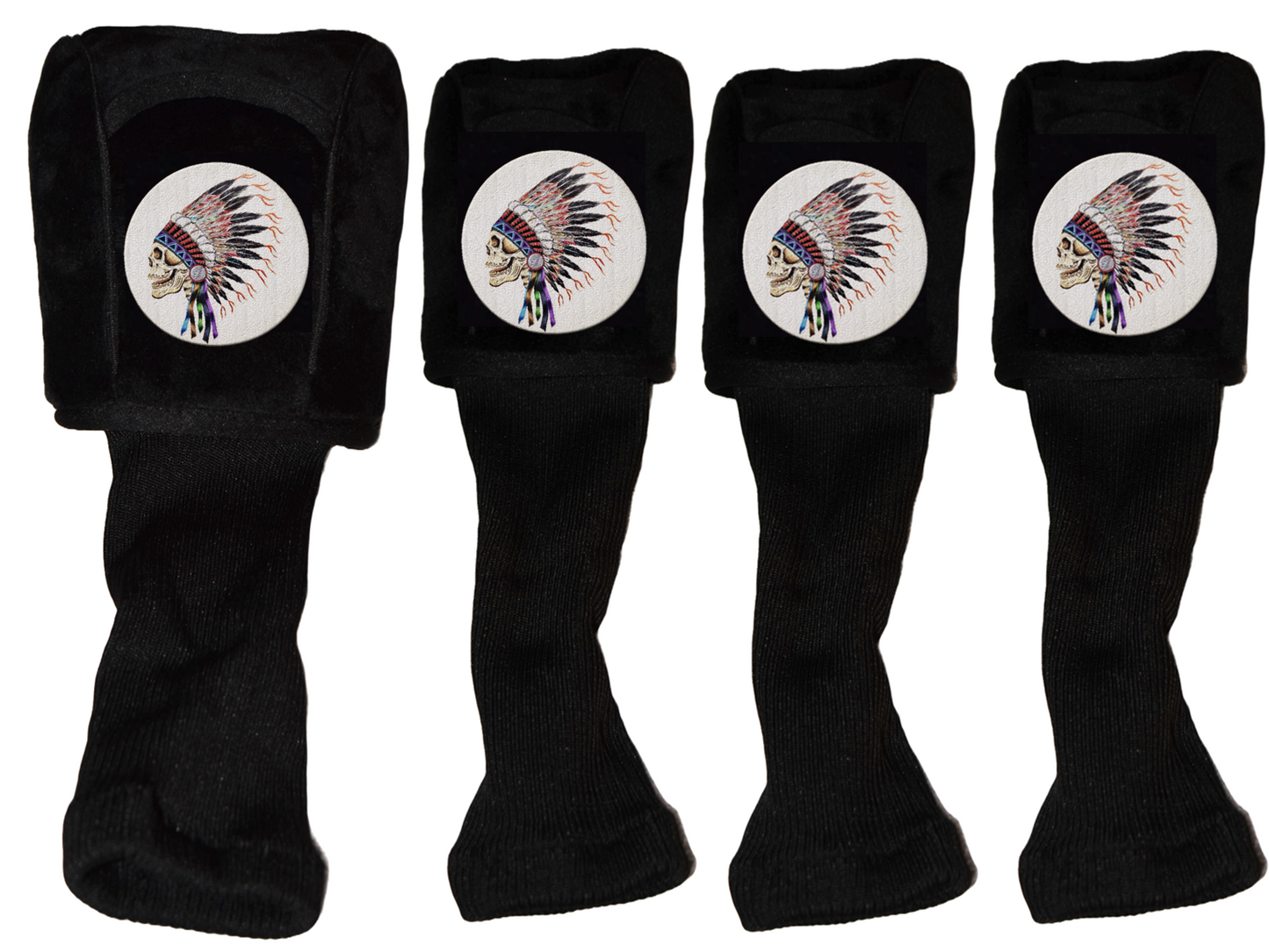 Indian Skull Deadhead Golf Club Head Covers Selection