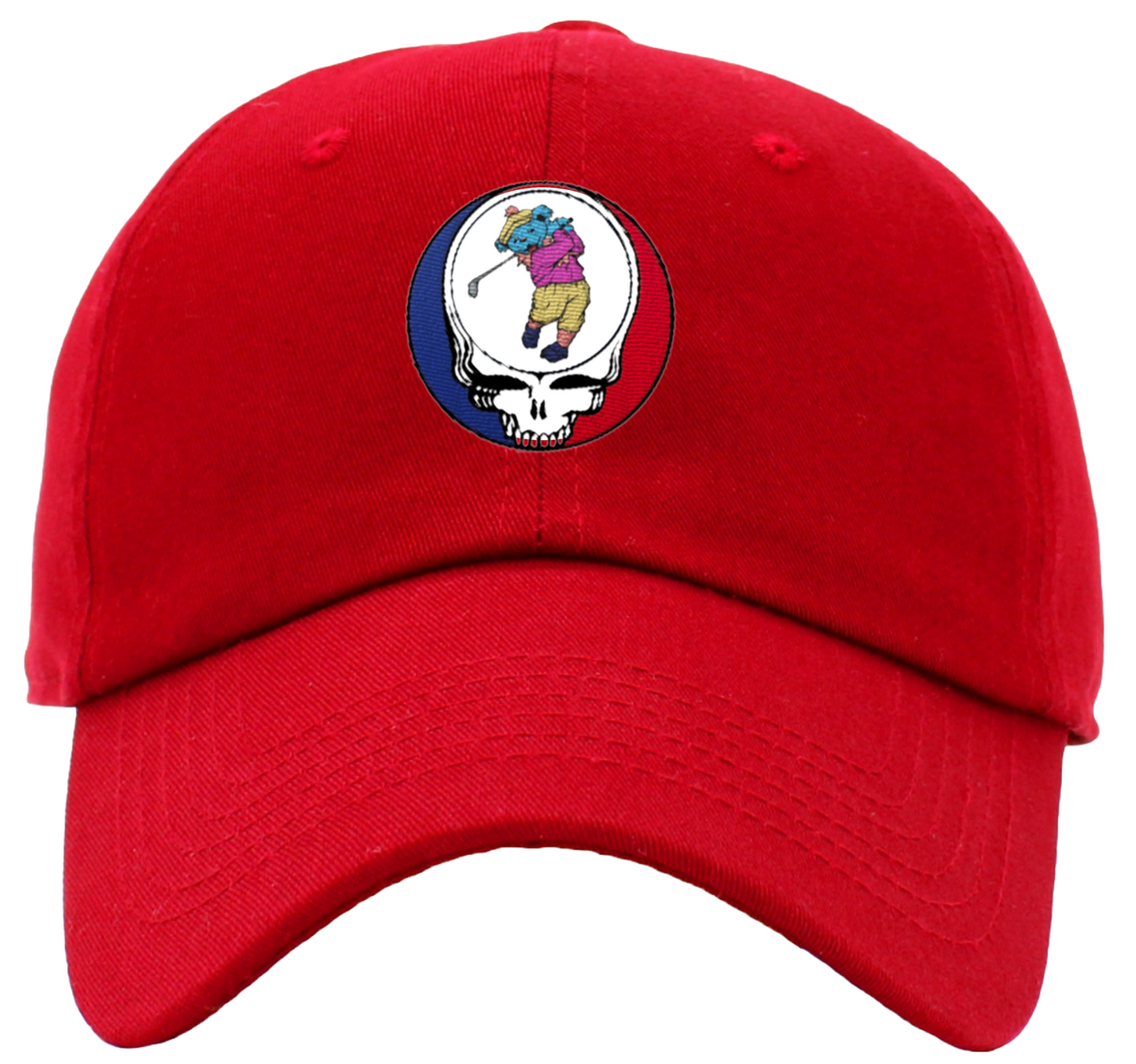 Dancing Bear Golfing Steal Your Face Low Profile Baseball Hats