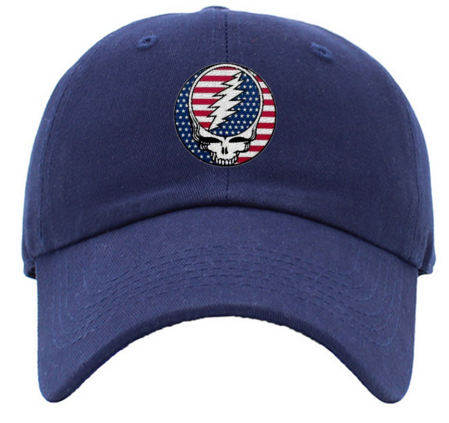 American Flag Steal Your Face Low Profile Baseball Hats