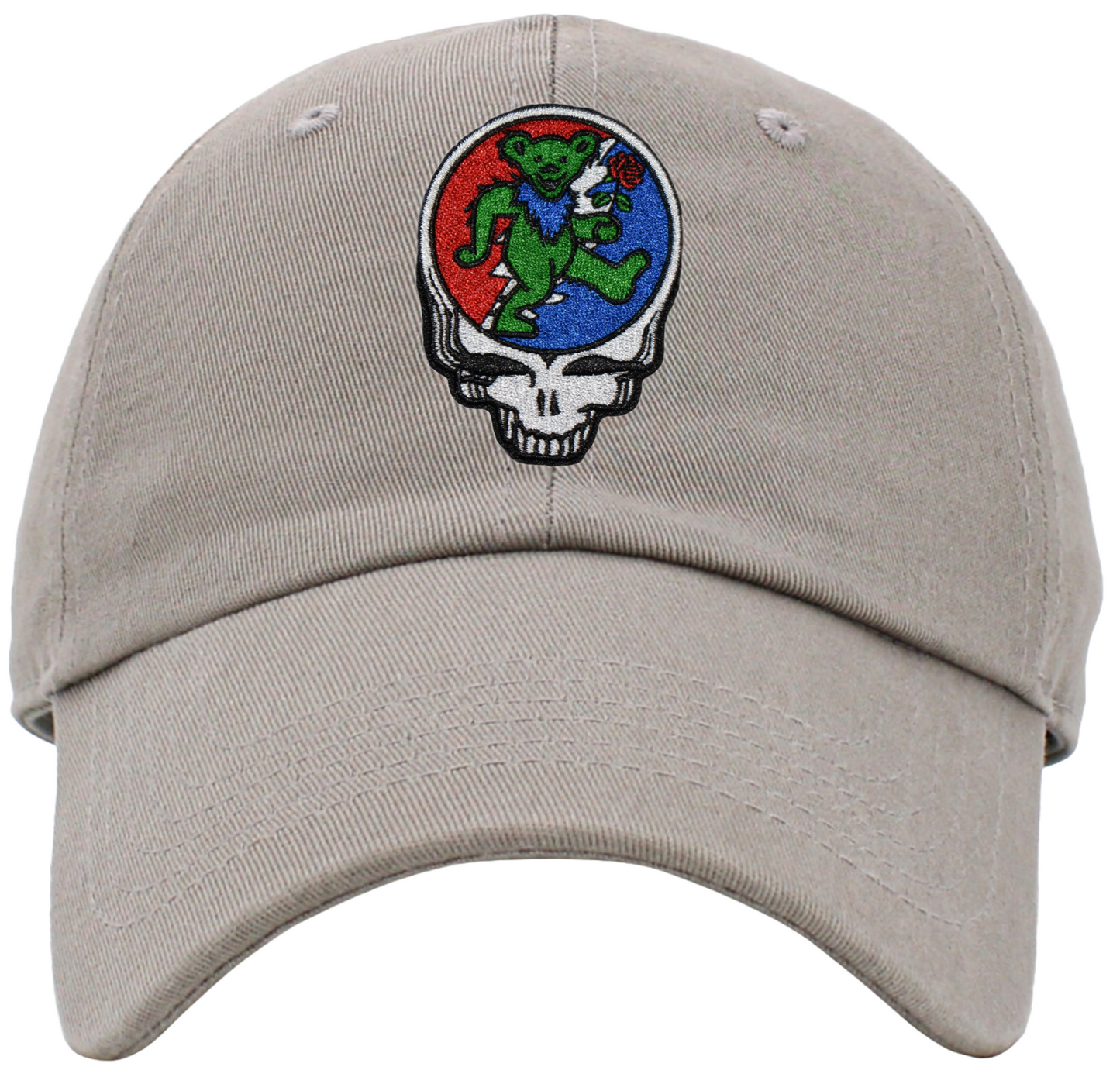 Dancing Bear Holding Rose Steal Your Face Low Profile Baseball Hats