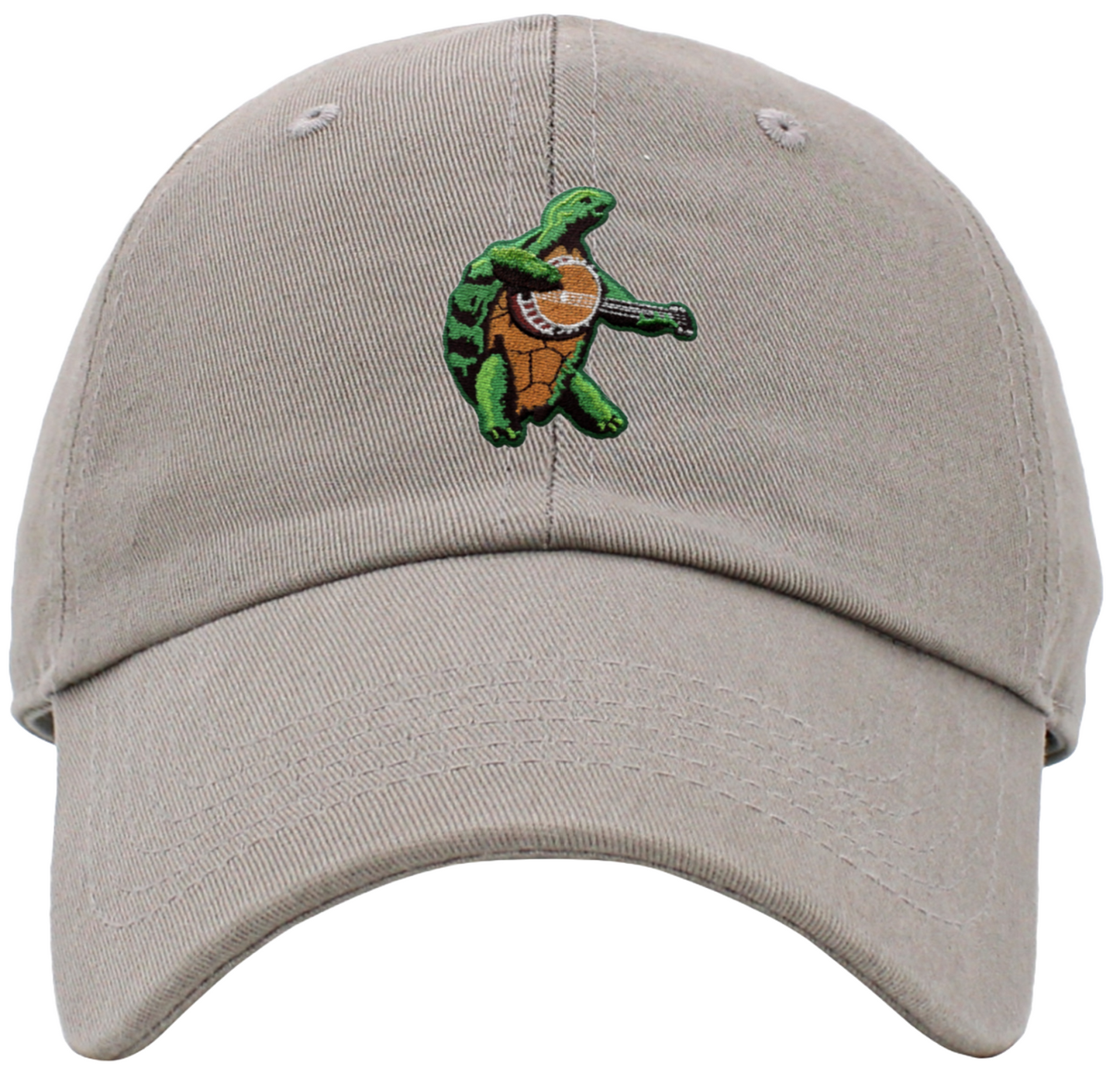 Terrapin Playing Banjo Low Profile Baseball Hats