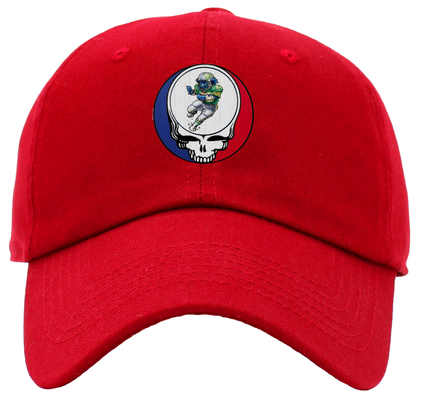 Dancing Bear Playing Football Steal Your Face Low Profile Baseball Hats