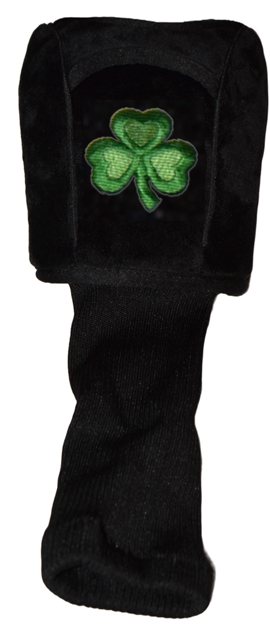 Irish Shamrock Golf Head Cover, Driver, Full Front View