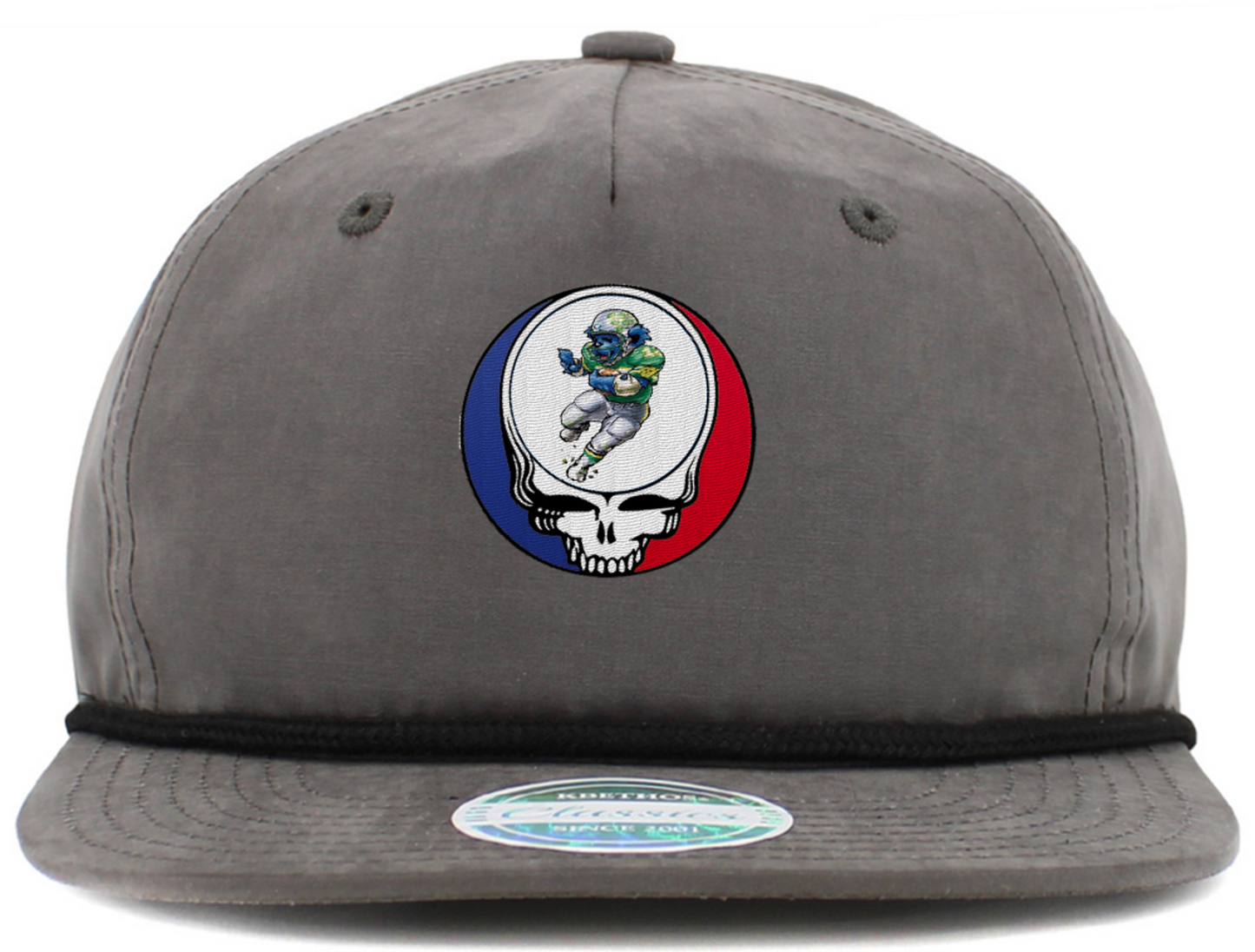 Dancing Bear Playing Football Steal Your Face Baseball Hats (5-Panel Brim Rope)