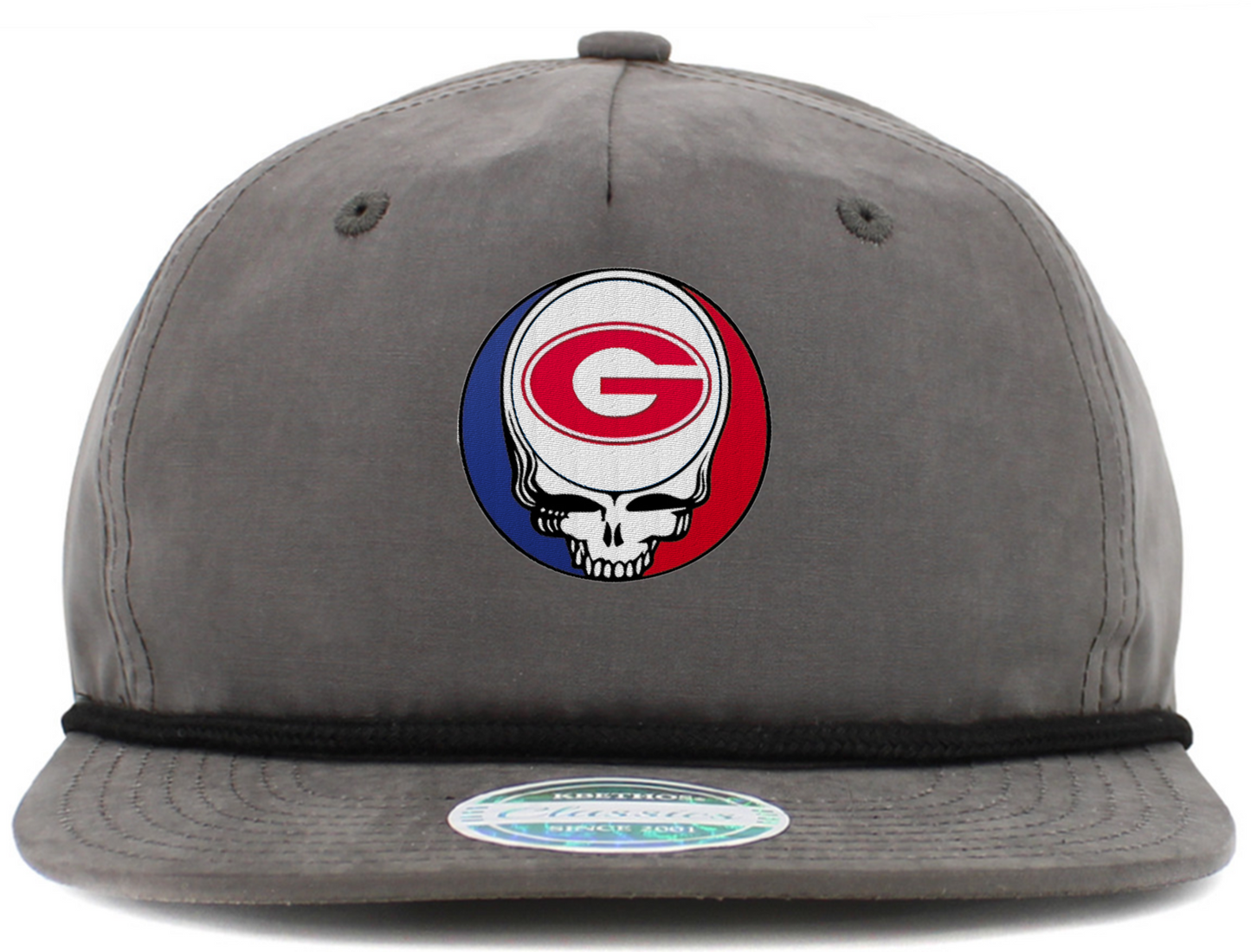 Georgia U Steal Your Face Baseball Hats (5-Panel Brim Rope)