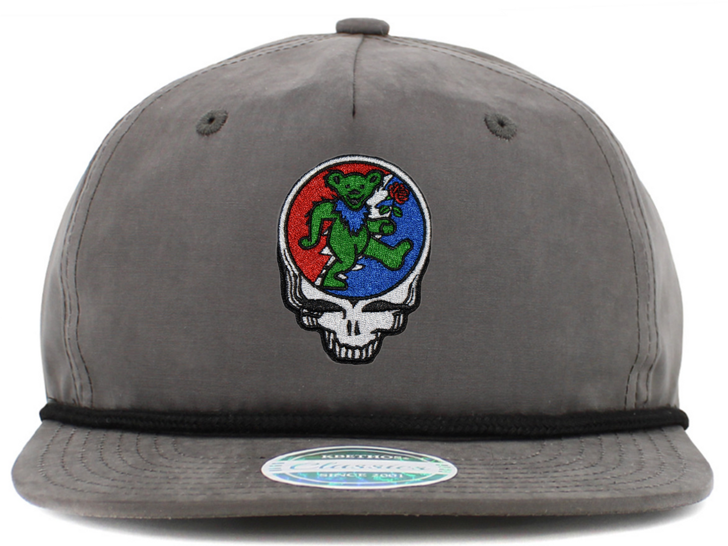 Dancing Bear Holding Rose Steal Your Face Baseball Hats (5-Panel Brim Rope)