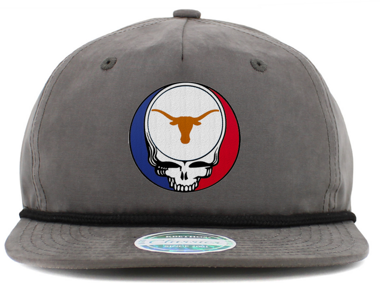 Texas U Steal Your Face Baseball Hats (5-Panel Brim Rope)