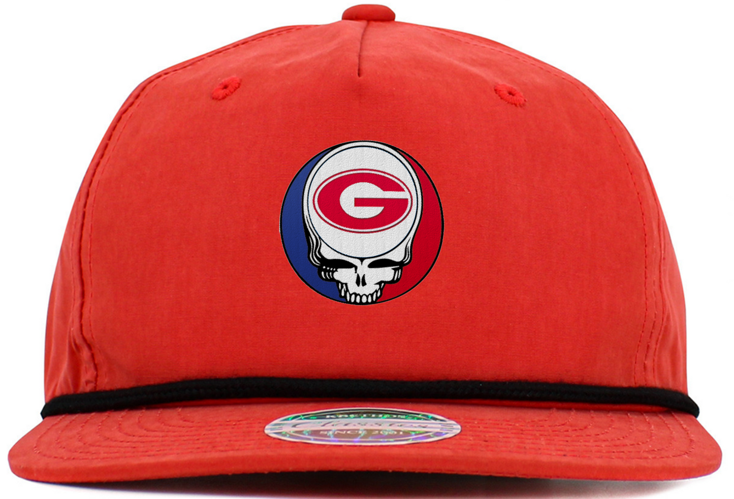 Georgia U Steal Your Face Baseball Hats (5-Panel Brim Rope)