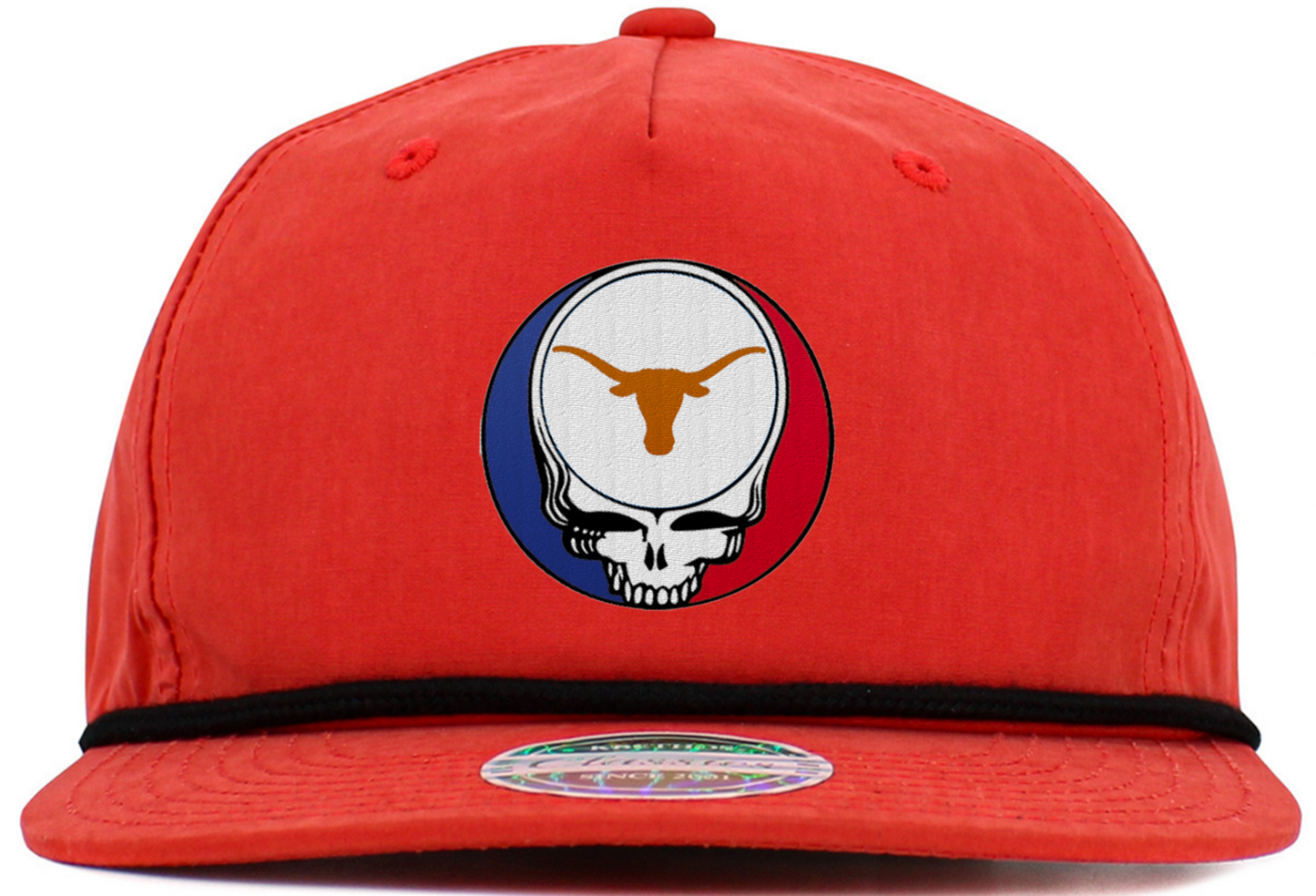 Texas U Steal Your Face Baseball Hats (5-Panel Brim Rope)