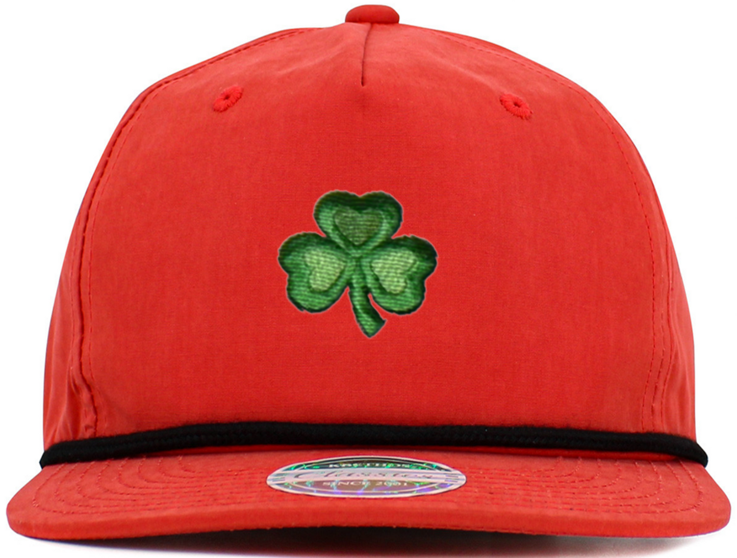 Irish Shamrock Baseball Hats (5-Panel Brim Rope)