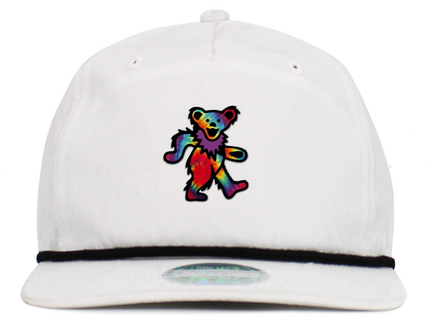 Dancing Bear Tie Dye Baseball Hats (5-Panel Brim Rope)
