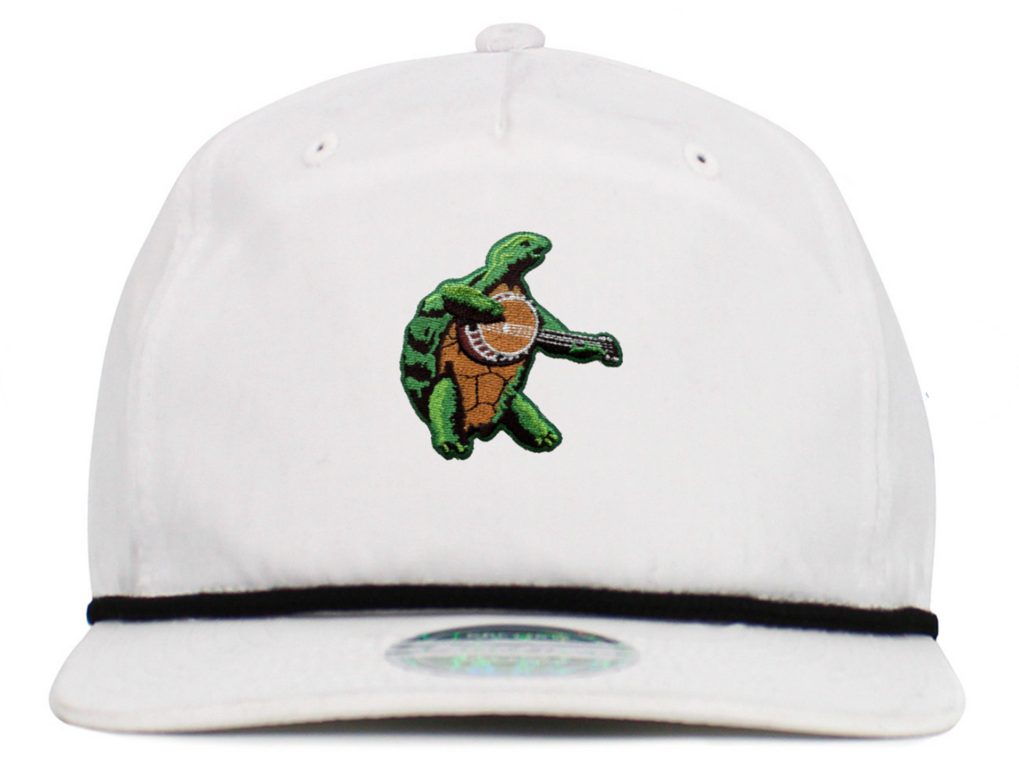 Terrapin Playing Banjo Baseball Hats (5-Panel Brim Rope)