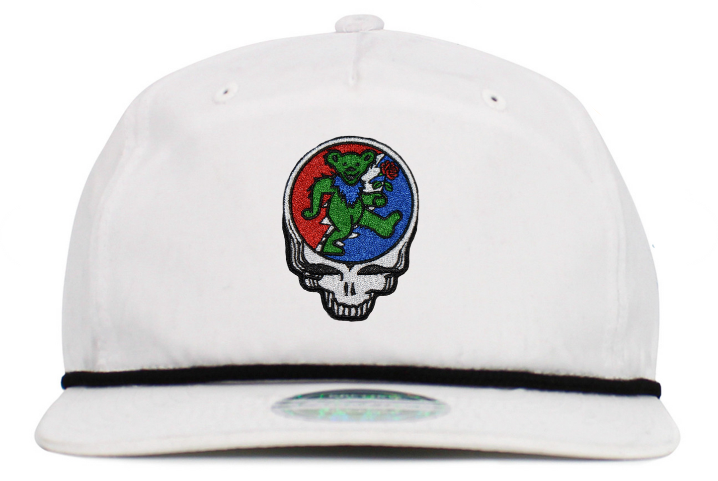 Dancing Bear Holding Rose Steal Your Face Baseball Hats (5-Panel Brim Rope)