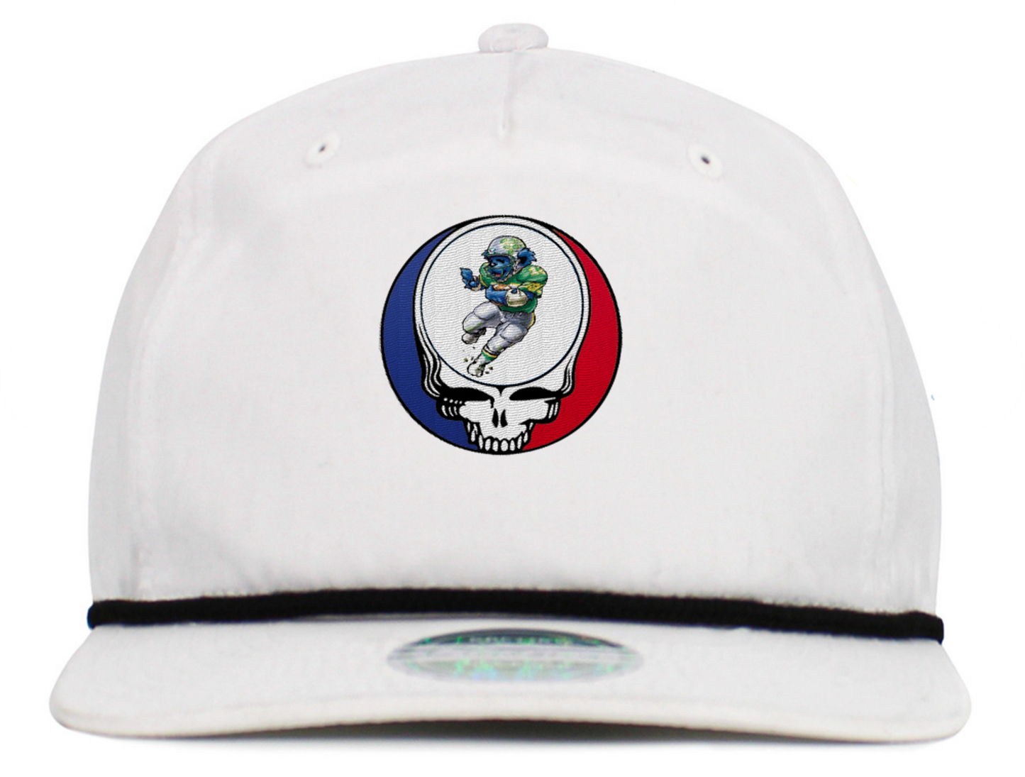 Dancing Bear Playing Football Steal Your Face Baseball Hats (5-Panel Brim Rope)