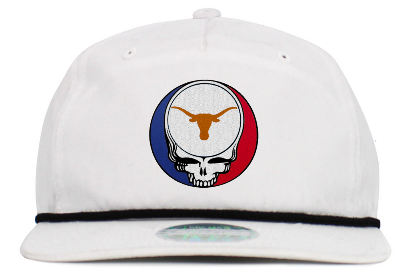Texas U Steal Your Face Baseball Hats (5-Panel Brim Rope)