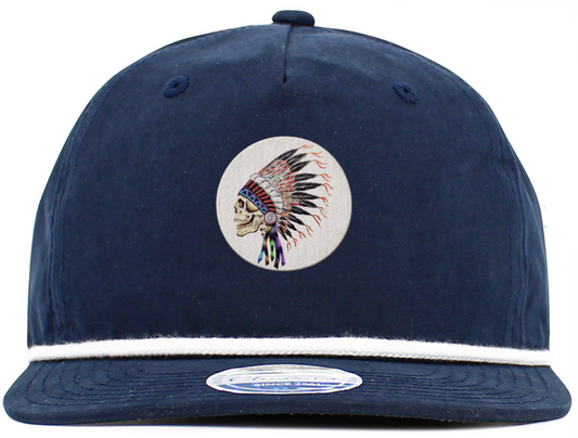 Indian Skull Deadhead Baseball Hats (5-Panel Brim Rope)