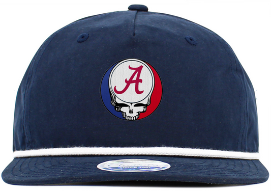 Alabama Steal Your Face Baseball Hat with Brim Rope