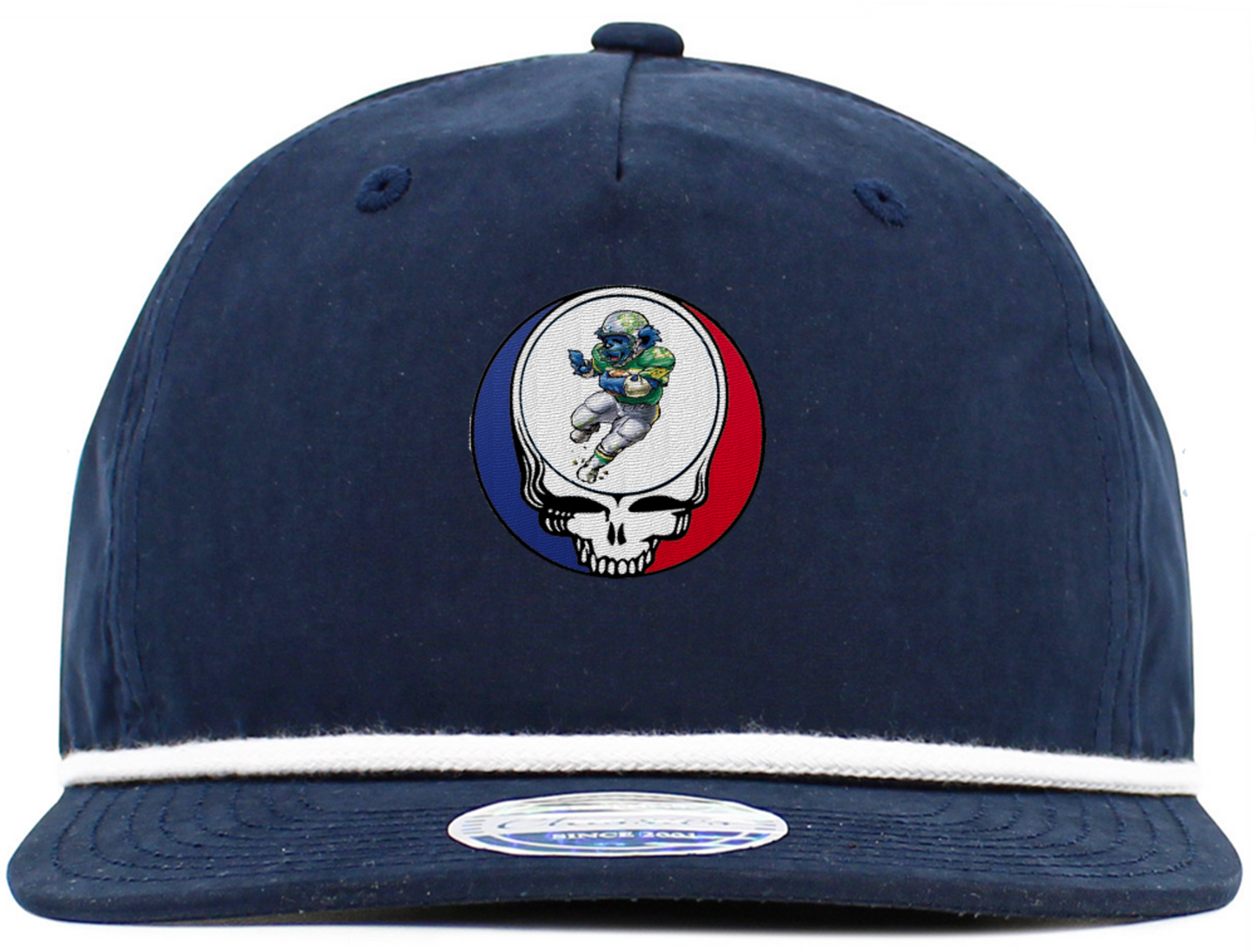 Dancing Bear Playing Football Steal Your Face Baseball Hats (5-Panel Brim Rope)