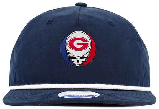 Georgia U Steal Your Face Baseball Hats (5-Panel Brim Rope)