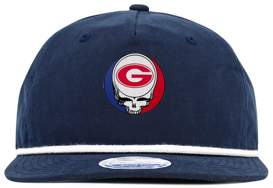 Georgia U Steal Your Face Baseball Hat with Brim Rope