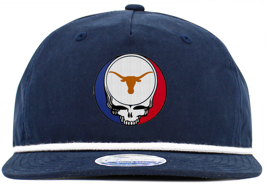 Texas U Steal Your Face Baseball Hats (5-Panel Brim Rope)