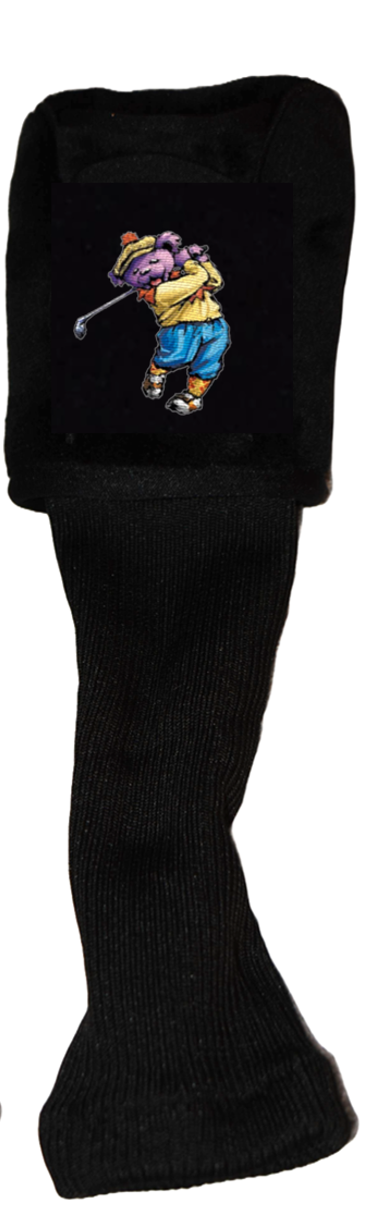 Dancing Bear Golfing Golf Head Cover, 3 Wood or 3 Hybrid, Front View