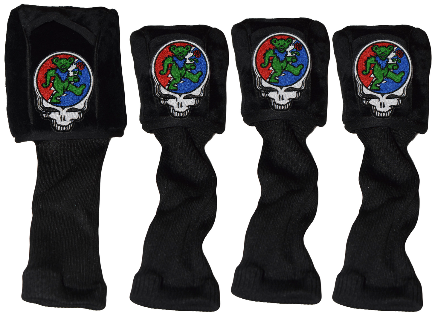 Dancing Bear with Rose Steal Your Face Golf Head Cover Selection