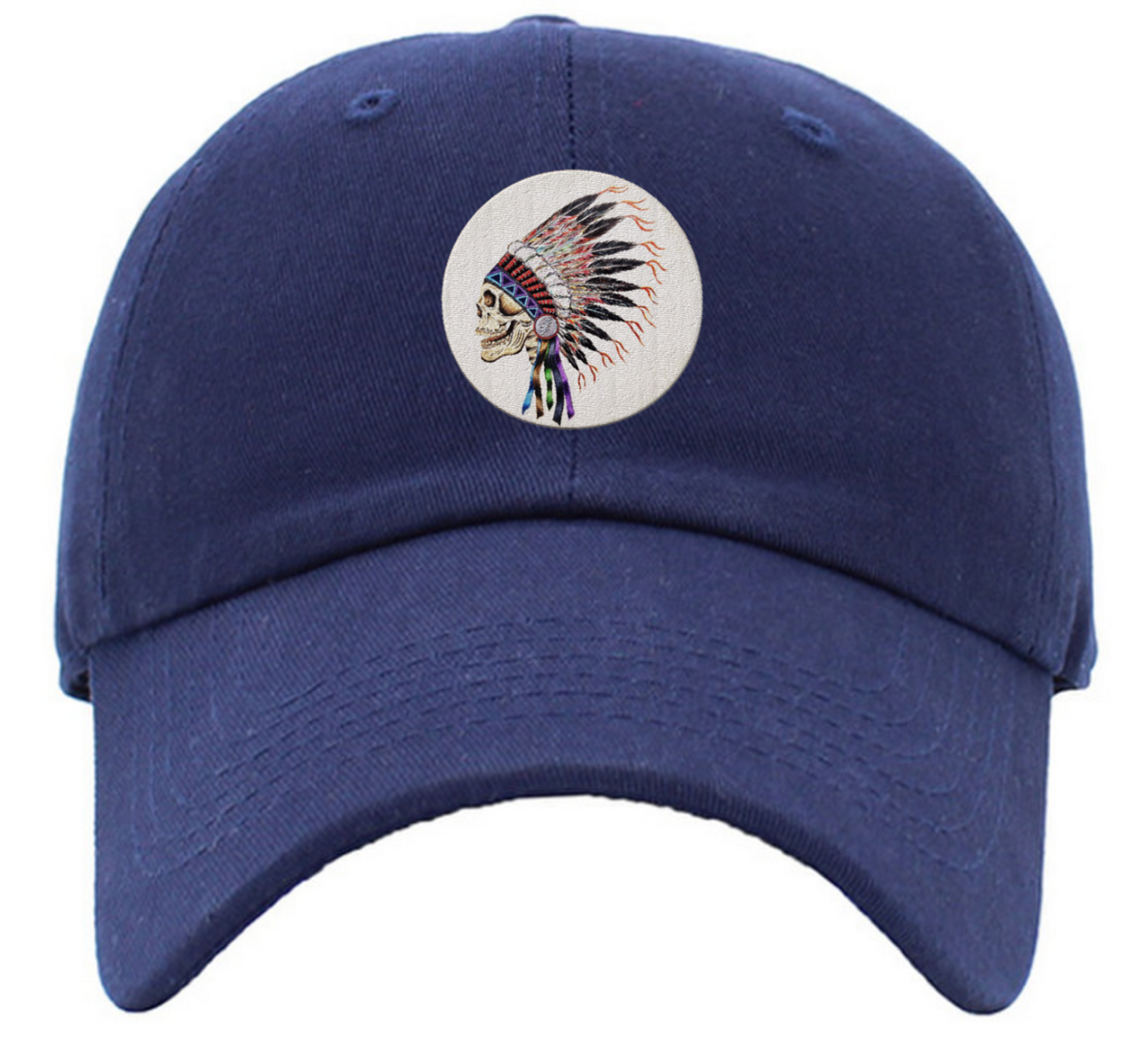 Indian Skull Headdress Baseball Hat