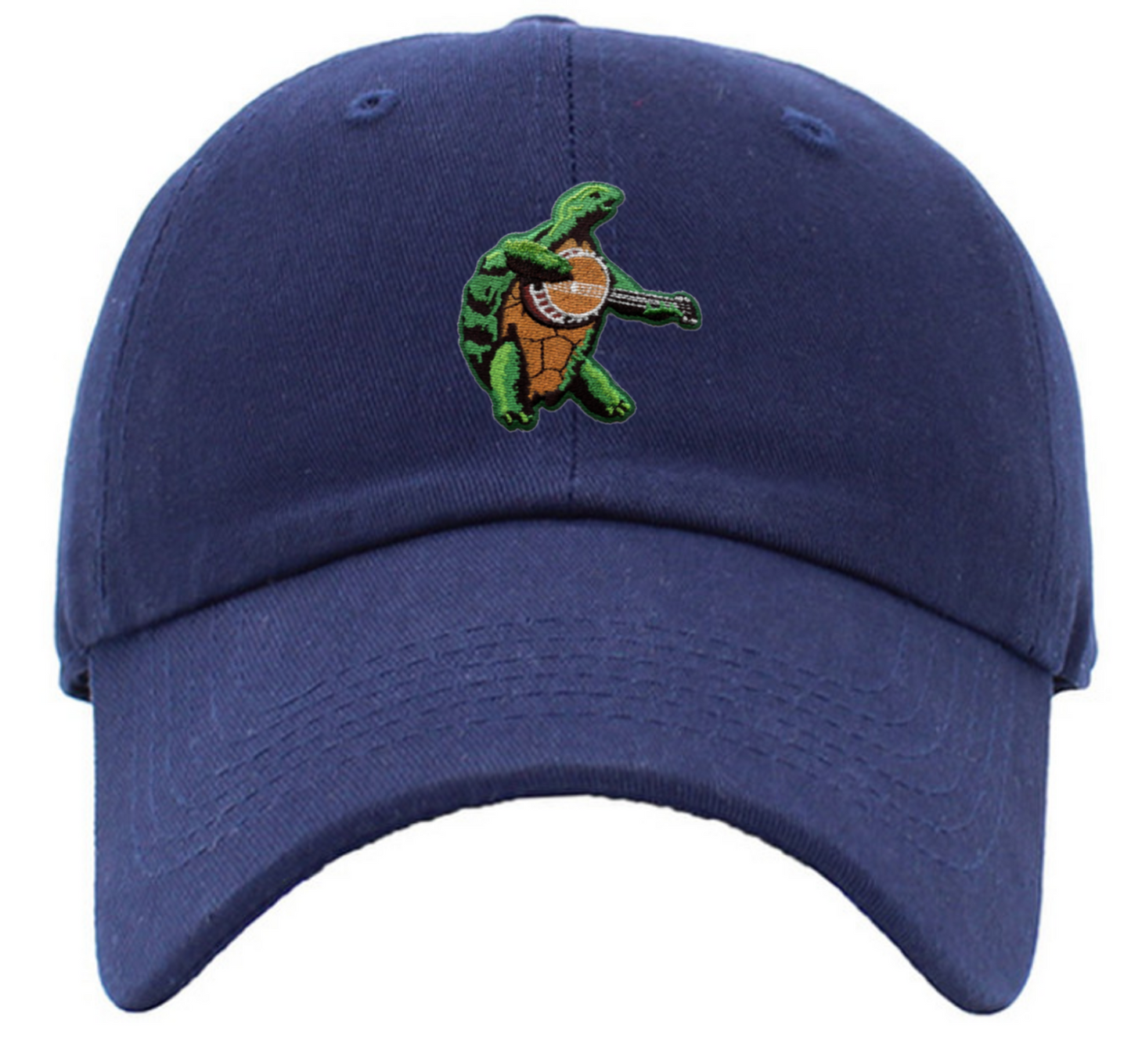 Terrapin Playing Banjo Low Profile Baseball Hats