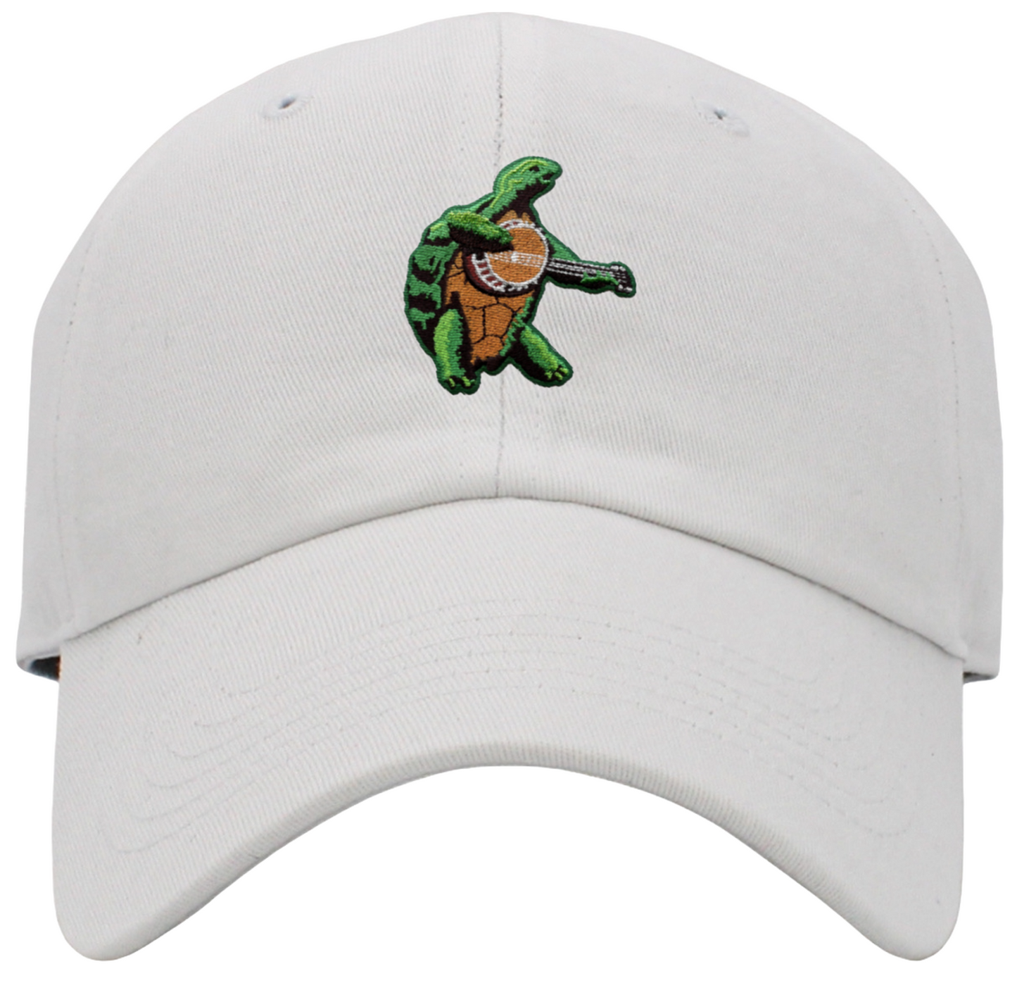 Terrapin Playing Banjo Low Profile Baseball Hats
