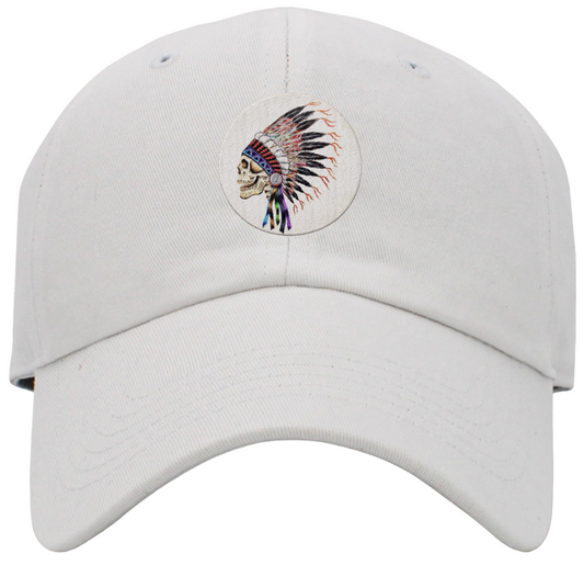 Indian Skull Headdress Baseball Hat