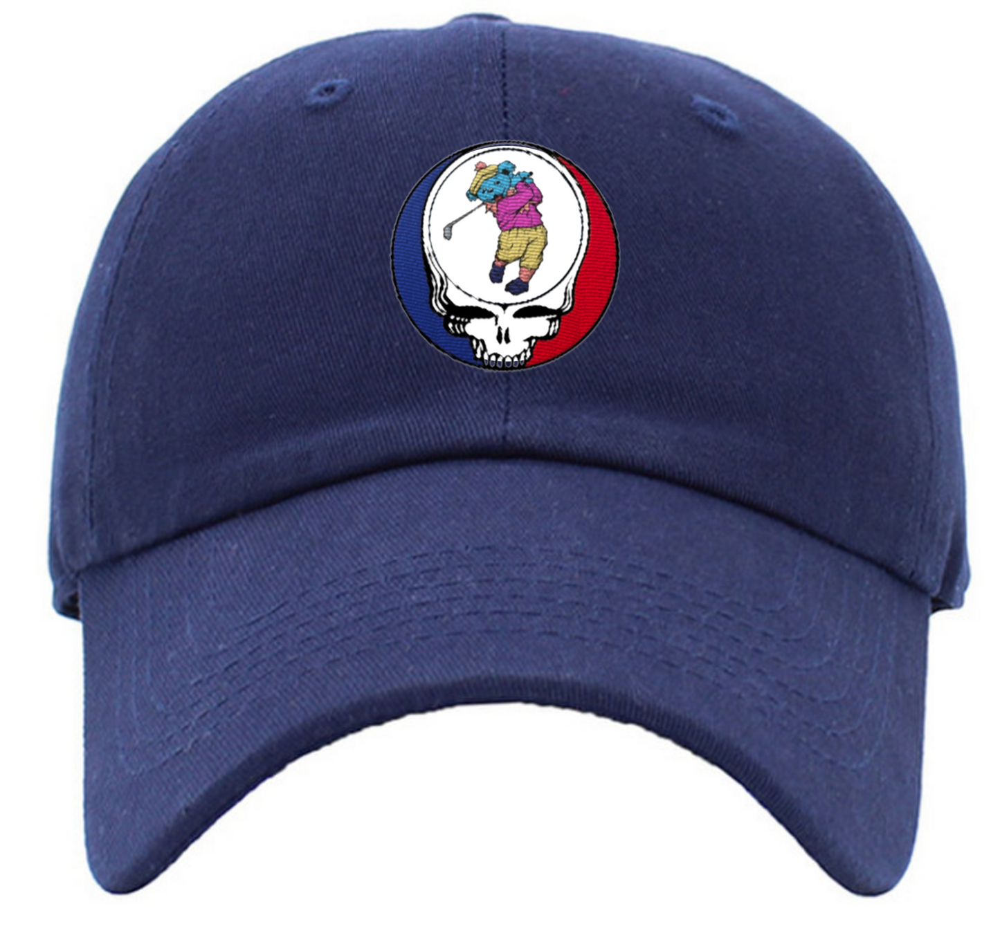 Dancing Bear Golfing Steal Your Face Low Profile Baseball Hats