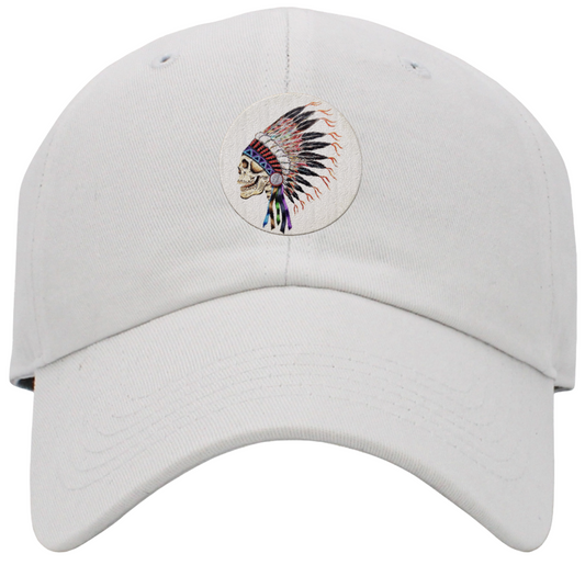 Indian Skull Deadhead Low Profile Baseball Hats