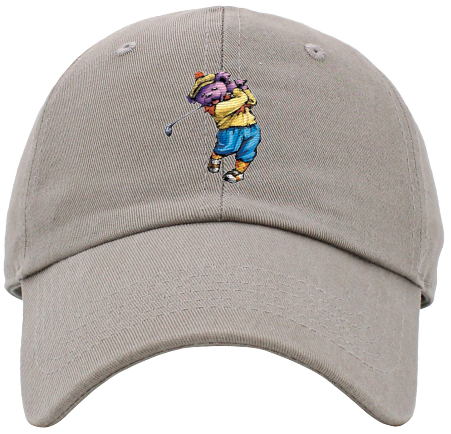 Dancing Bear Playing Golf Baseball Hat