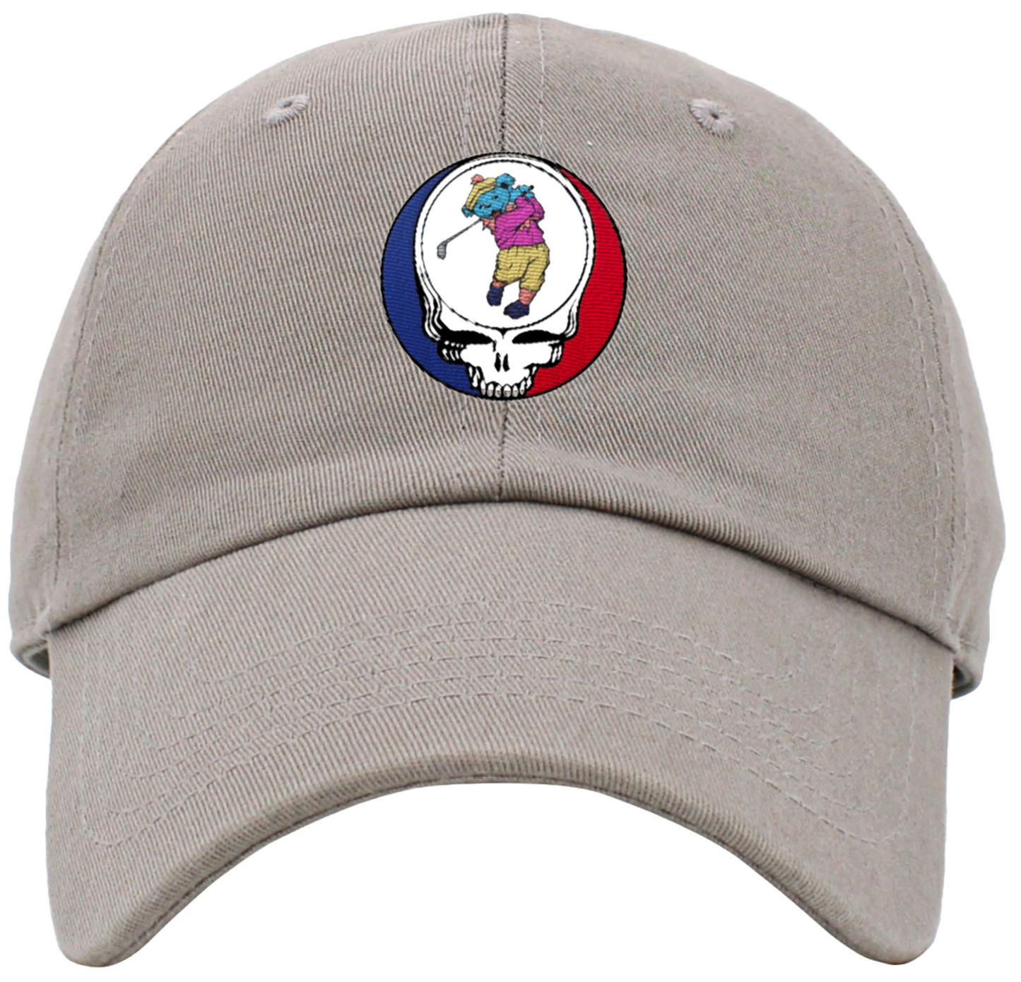 Dancing Bear Golfing Steal Your Face Low Profile Baseball Hats