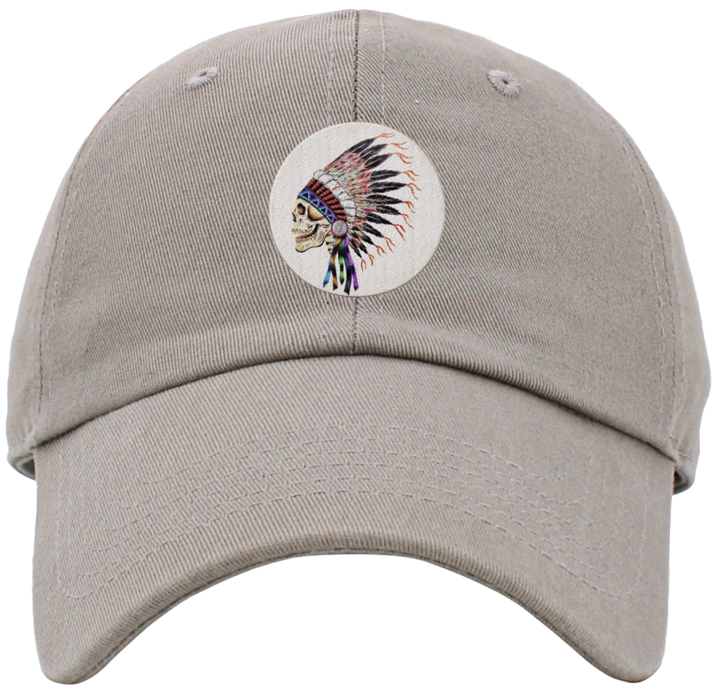 Indian Skull Headdress Baseball Hat