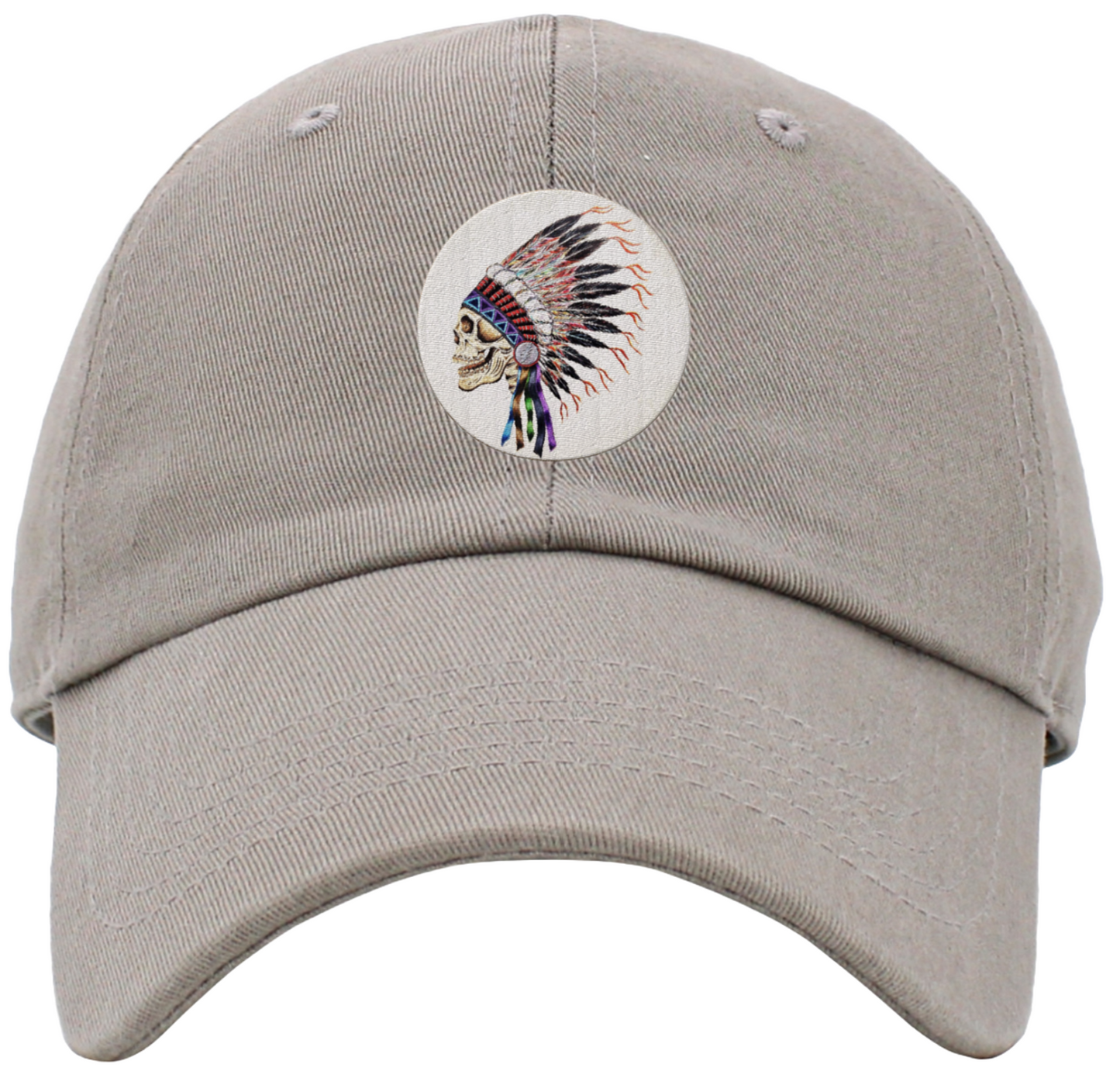 Indian Skull Deadhead Low Profile Baseball Hats