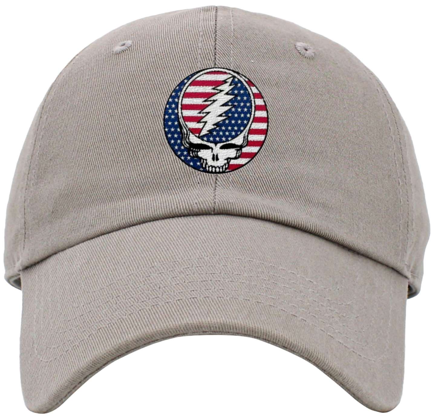 American Flag Steal Your Face Low Profile Baseball Hats