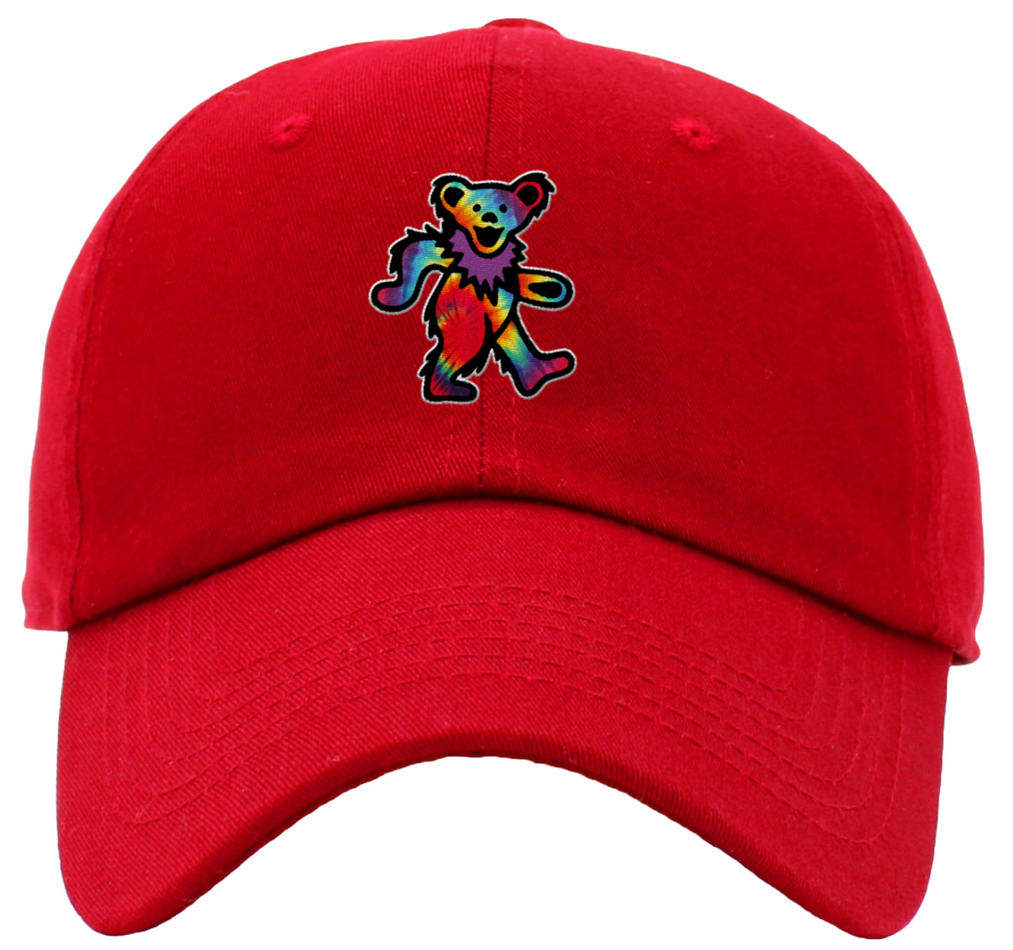 Dancing Bear Tie Dye Low Profile Baseball Hats