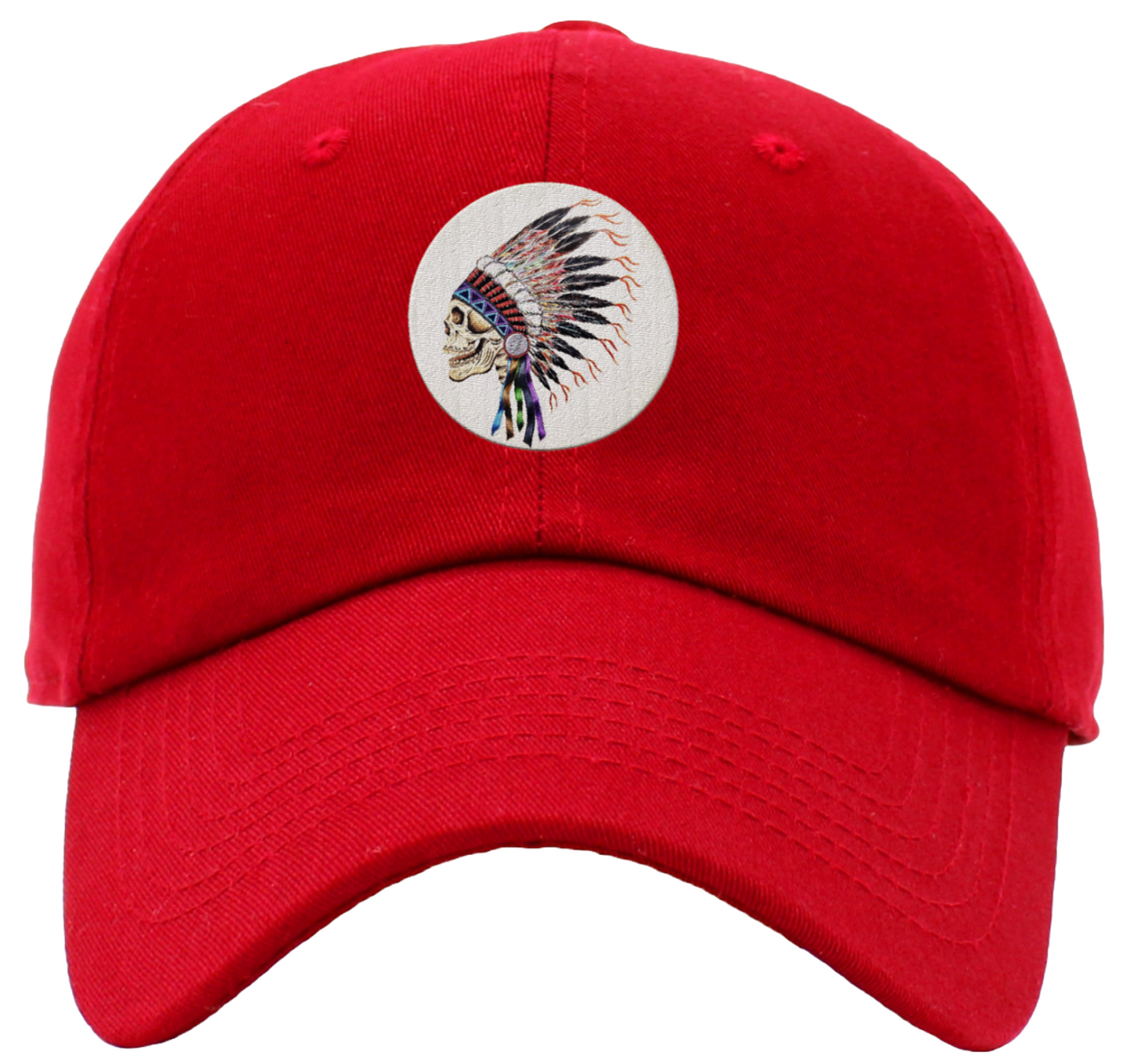 Indian Skull Headdress Baseball Hat