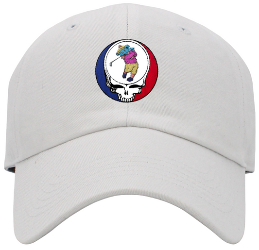 Dancing Bear Golfing Steal Your Face Low Profile Baseball Hats
