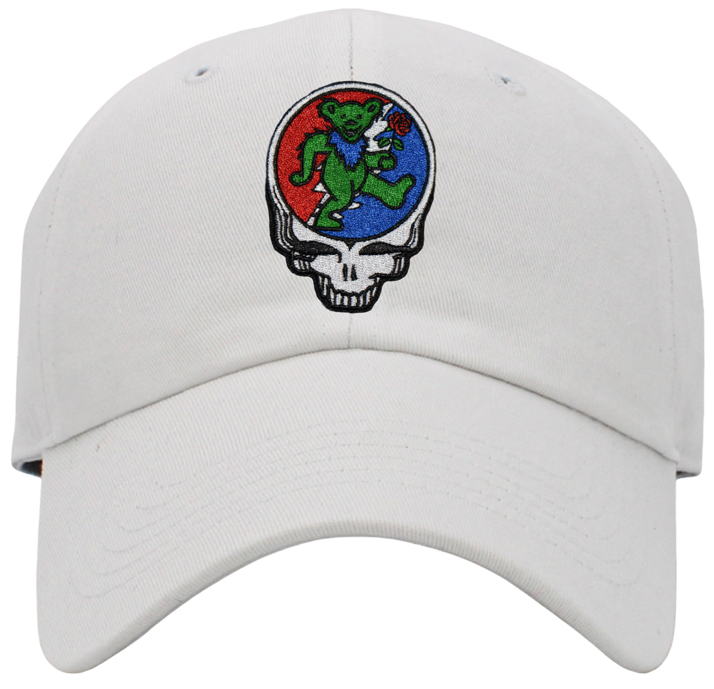 Dancing Bear Holding Rose Steal Your Face Low Profile Baseball Hats