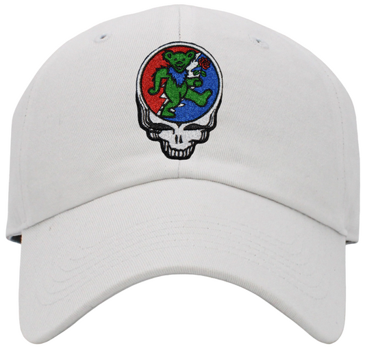 Dancing Bear Holding Rose Steal Your Face Low Profile Baseball Hats