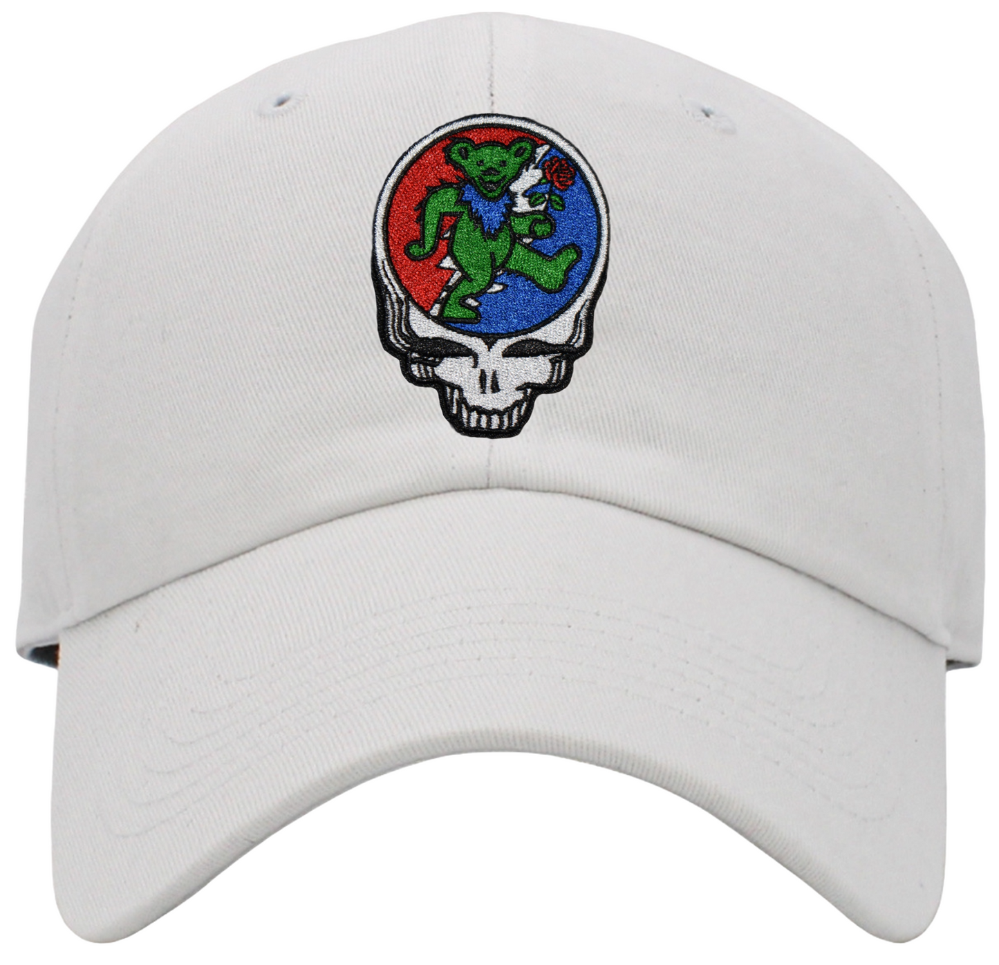 Dancing Bear with Rose Steal Your Face Baseball Hat